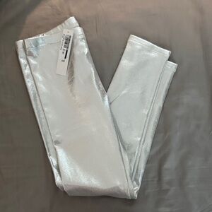 Girls MIA Shiny Silver NYE Leggings 8-10Y